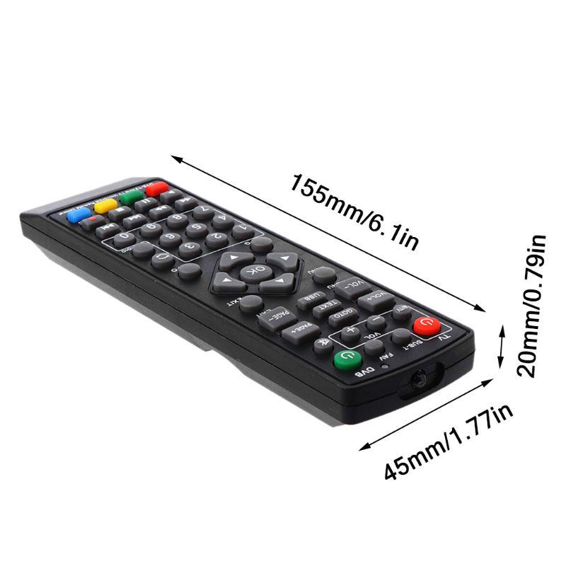Black Universal Wireless Remote Control Controller Replacement for DVB-T2 Smart Television STB HDTV Smart Set Top TV Box