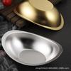304 Edelstahl Golden Barren Schüssel Koreanische Salatschüssel Kommerziellen Dessert Snack Schüssel Koreanische Küche Geschirr