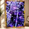 Anime Girl With Sword and Cherry Blossoms Personalized D Textured Metal Poster Wall Art Vintage Tin Signs for Decor Room Home