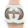 GUCCI Sandals Interlocking G Mint green Suede leather Women 36 Used