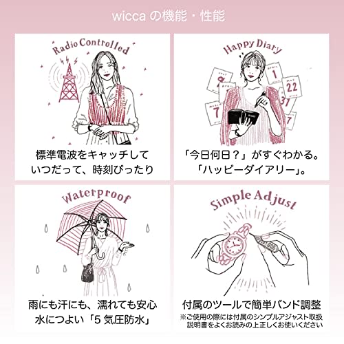 Citizen Watch Wiccan Solar Tech Radio Watch Waterproof Date White KS1-830-11 Women's Silver