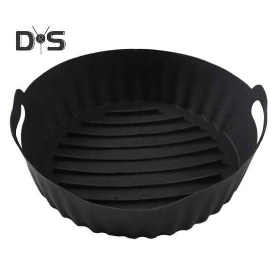 

Многоразовые силиконовые вкладыши для фритюрниц, легко чистящиеся, безопасные и экологически чистые формы для выпечки, кухонные принадлежности чёрный