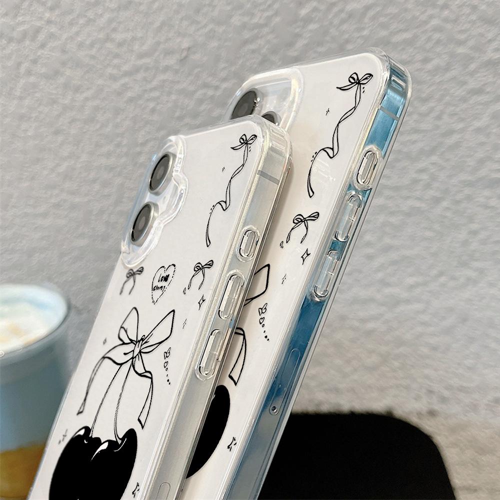 Capa de Telefone Pintada para iPhone 12 13 15 16 iPhone 16 12 13 14 15 Pro 14 15 16 Pro Max Cobertura À Prova de Choque Anti-Impressão Digital Estilo Fresco Capa Protetora