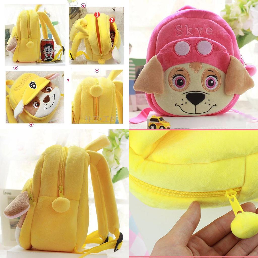 Paw Patrol Plush Backpack Soft Shoulder Bag For Kids Children Schoolbag Gift