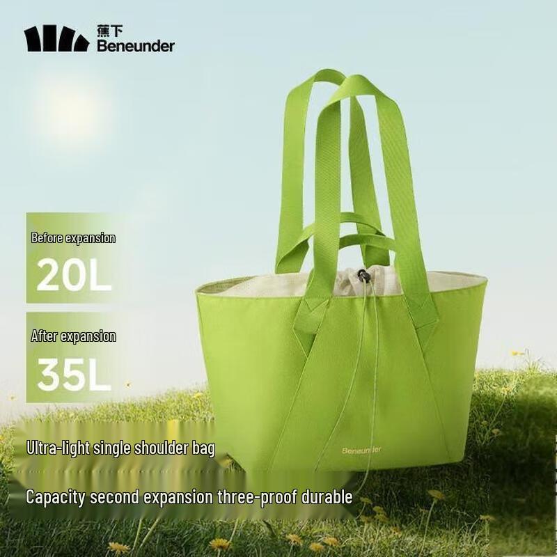 Beneath the Banana Tree Expandable Shoulder Tote Bag