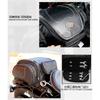 1X Waterproof Black Pu Leather Motorcycle Atv Scooter Rear Seat Luggage Tail Bag