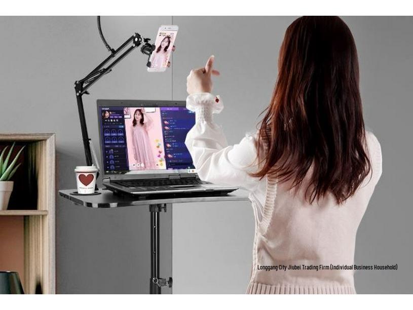 Portable Foldable Laptop Stand & Desk Riser for Office, Desktop, or Streaming