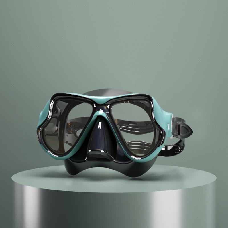 Diving Goggles Nose Guard A Decent Mirror Full Dry Snorkeling Goggles Mask Removable
