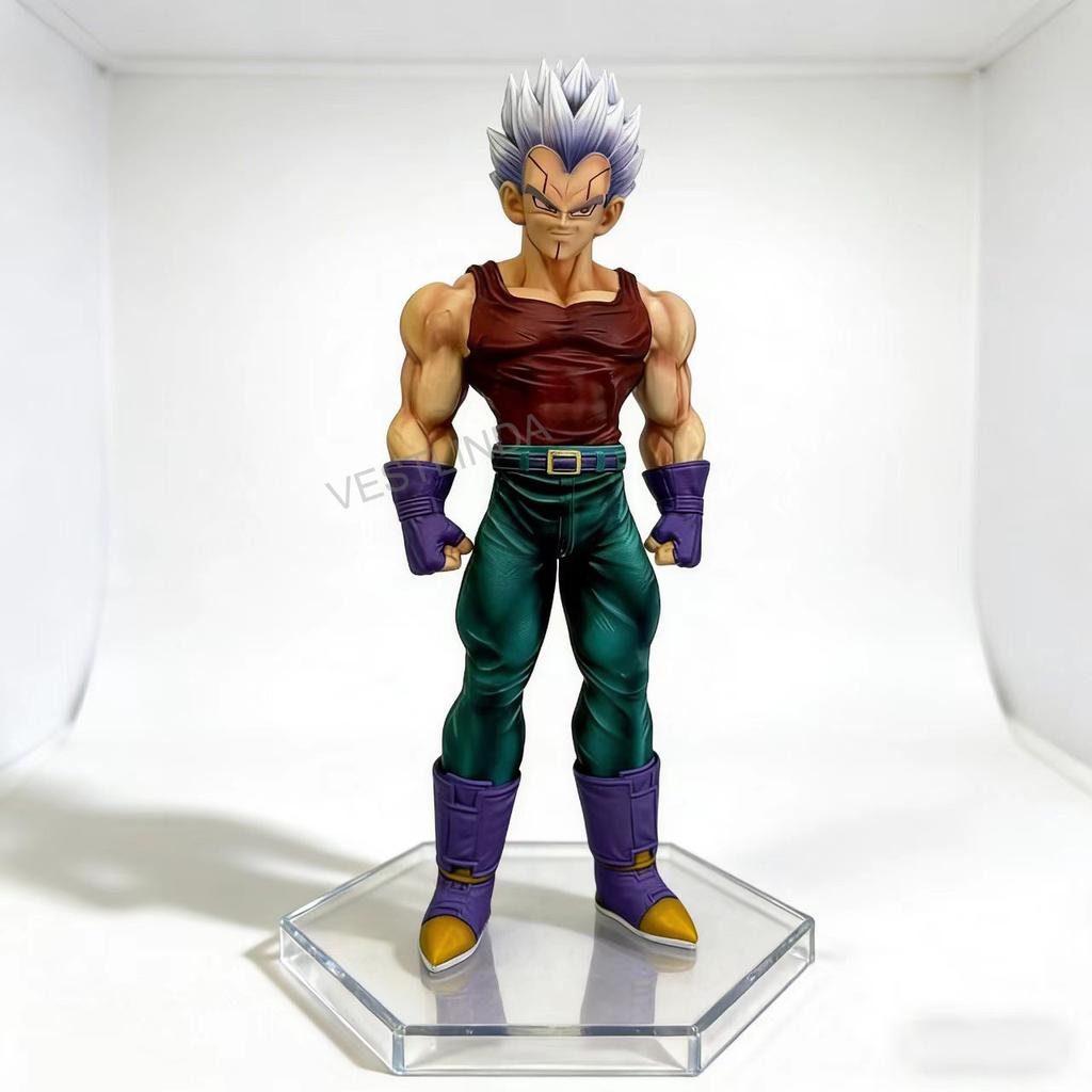 Super Saiyan Vegeta Model Movable Humanoid Robot Replaceable Arm Anime Dragon Ball Collection Desktop Decoration Toys PVC Round Sensory Compression