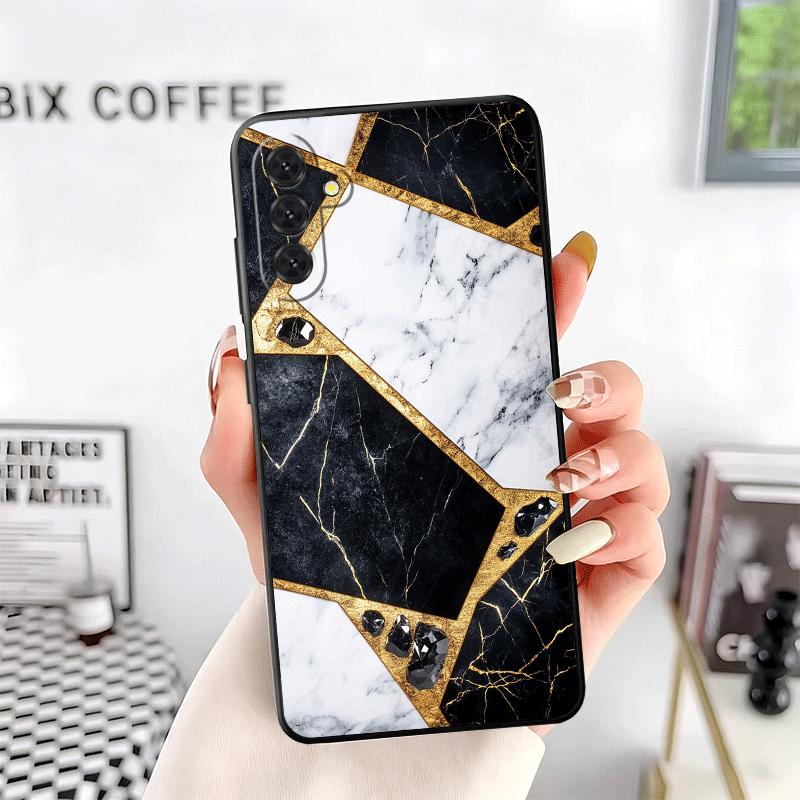 Geometric Marble Pattern Soft Phone Case for Samsung A17 A37 A57 A16 A26 A36 A56 A15 A25 A35 A55 A14 A24 A34 A54 A13 A23 A33 A53