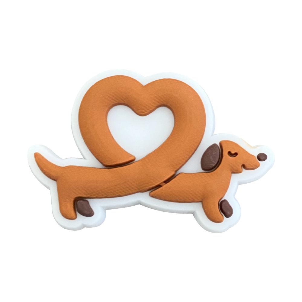 Cartoon Puppy Clog Shoe Charms - Soft PVC Flower Ornaments for Sandals and Slippers