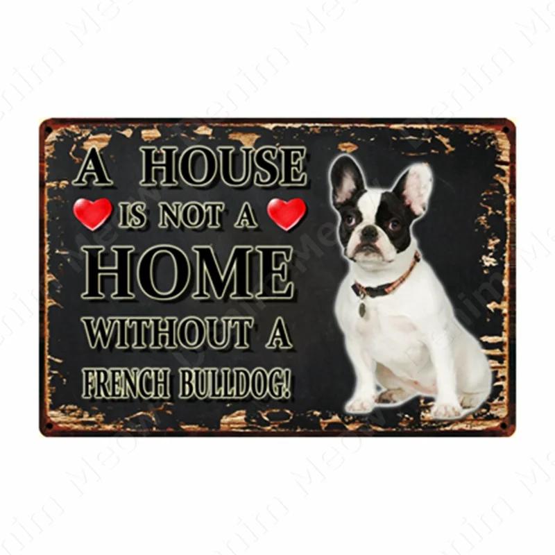 A House Is Not A Home Without A Dog Plaque, Vintage Metal Tin Signs, Bar, Cafe, Home Decor, Springer Spaniel, Wall Art Poster