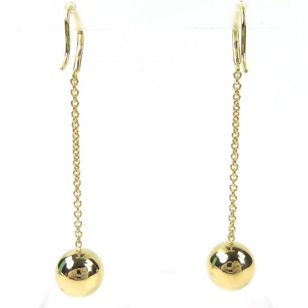 Excellent TIFFANY&Co. Pierce Hardware Ball Pierce Hook for both ears 750(YG)  Used