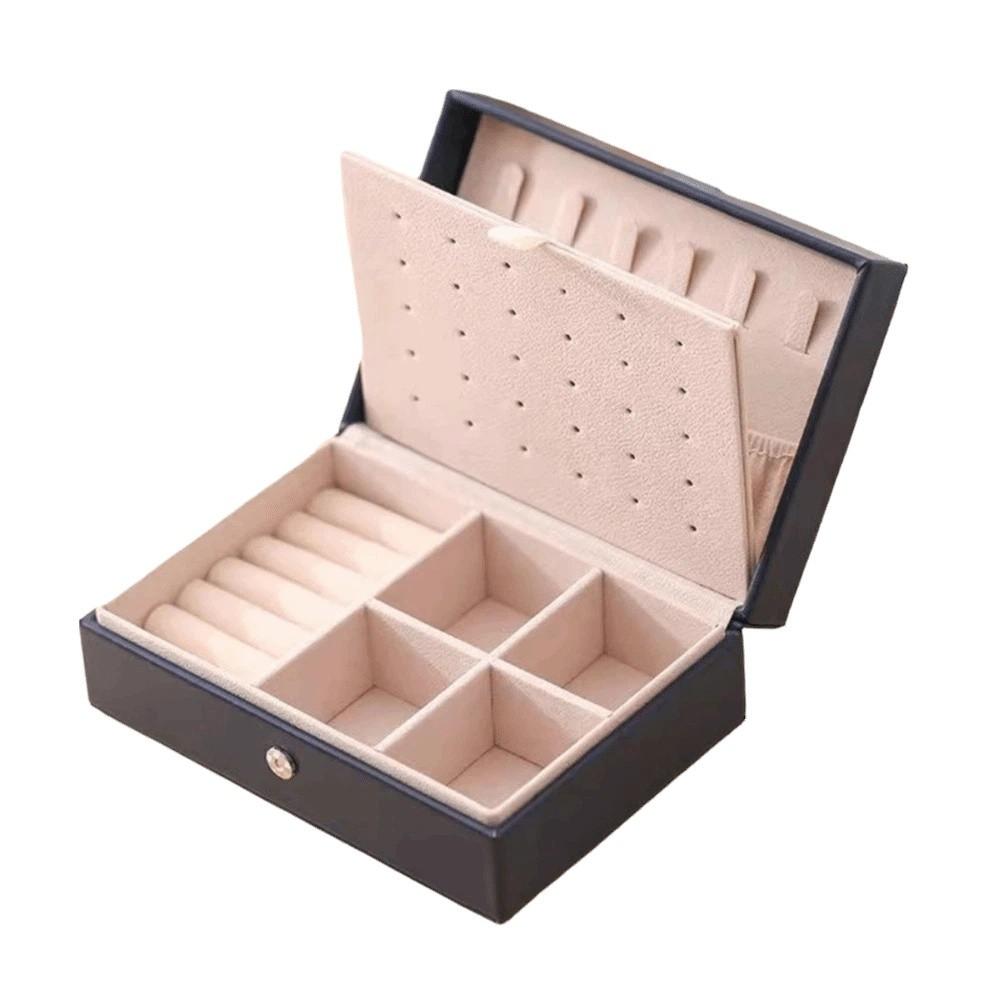 Large Capacity Jewelry Boxes Portable Jewelry Display Case Necklace Ring Earrings Organizer  Women