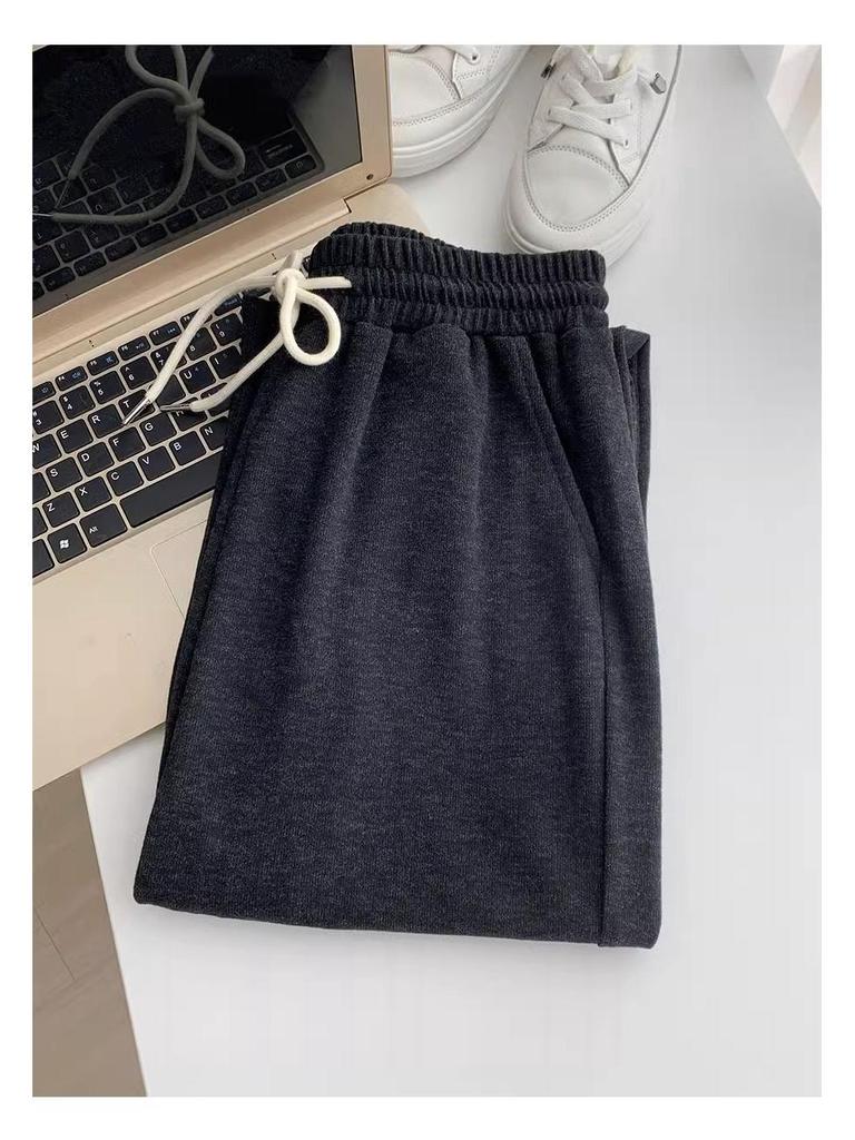 Petite Elastic Waist Wide Leg Drawstring Pants for Women, XS - Slimming, Straight, Casual Style