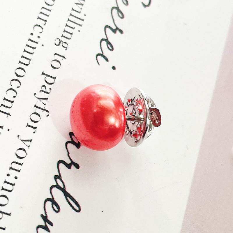 10 ks Perlové knoflíkové špendlíky DIY Dekorativní bezpečnostní krytky knoflíků Pro boty klobouky tašky šály límec Spona na jehlu Pevný špendlík Brož