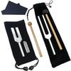 Ailunate Crystal Tuner, Tuning Fork, 528Hz, 4096Hz, Set, Healing, Meditation, Quartz Mallet, with Pouch