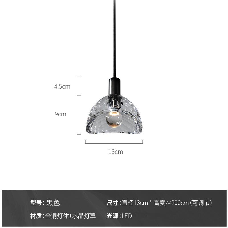 

Постмодерн Роскошные Подвесные Светильники из Кристалла K9 Обеденный Бар Спальня Прикроватная подвесная Лампа Светильники Светодиодные Простые Креативные Домашний Декор