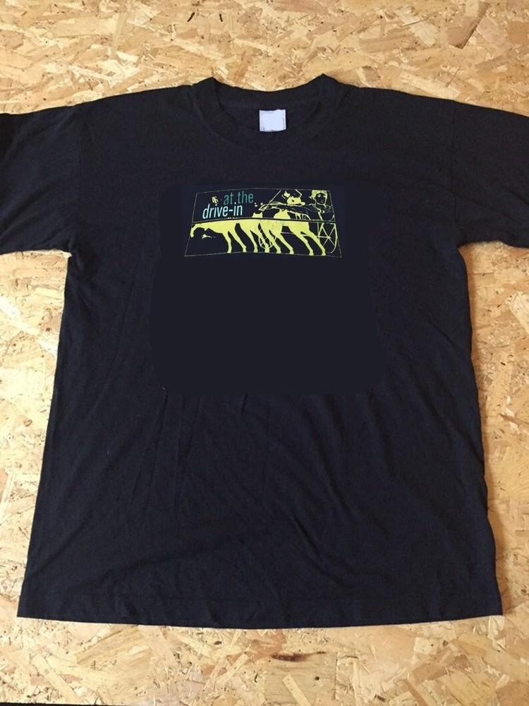 90S AT THE DRIVE IN BAND TSHIRT remake shirt black shirt rock band Unisex T-Shirt S