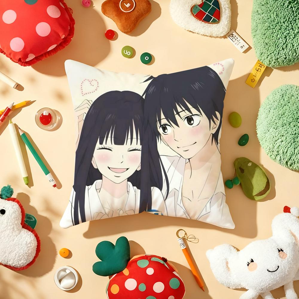Anime KKimi Ni Todoke Kissenbezug Plüschstoff Weich Zweiseitig Bedruckt Sofa Warm Winter Zuhause Geschenk Kissenbezug
