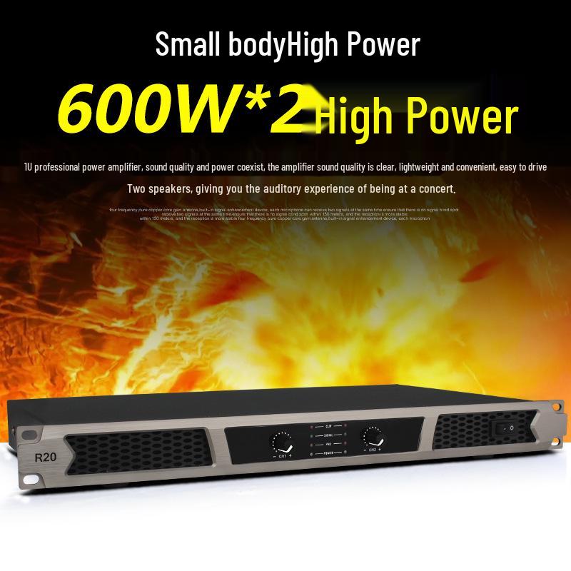Professional HiFi Dual Channel DSP Power Amplifier for Home & Concerts