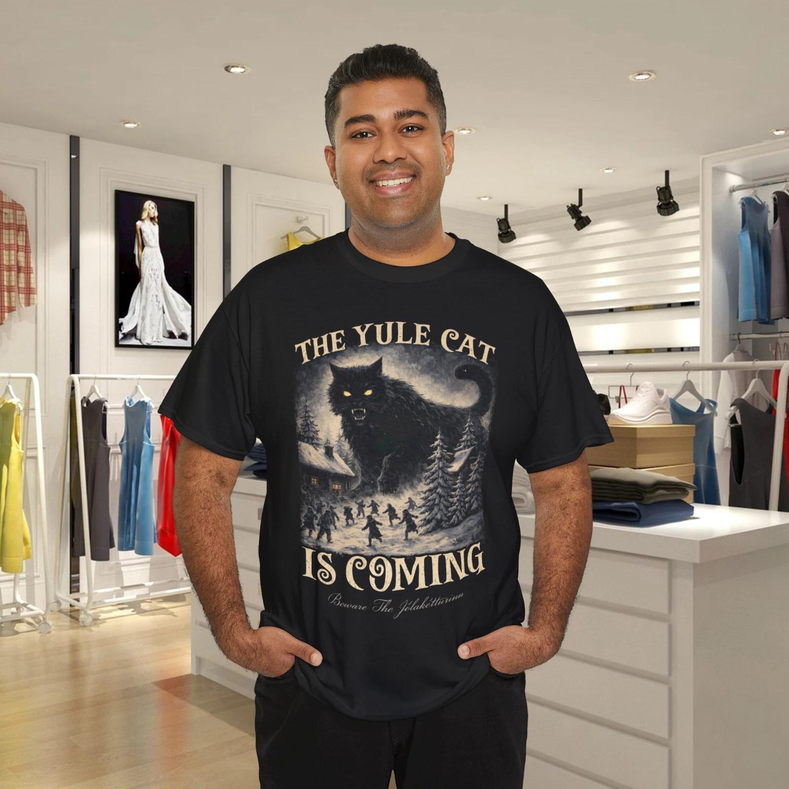 The Yule Cat Is Coming  Shirt, Folklore Yule Cat  Shirt, The Yule Cat  Shirt S