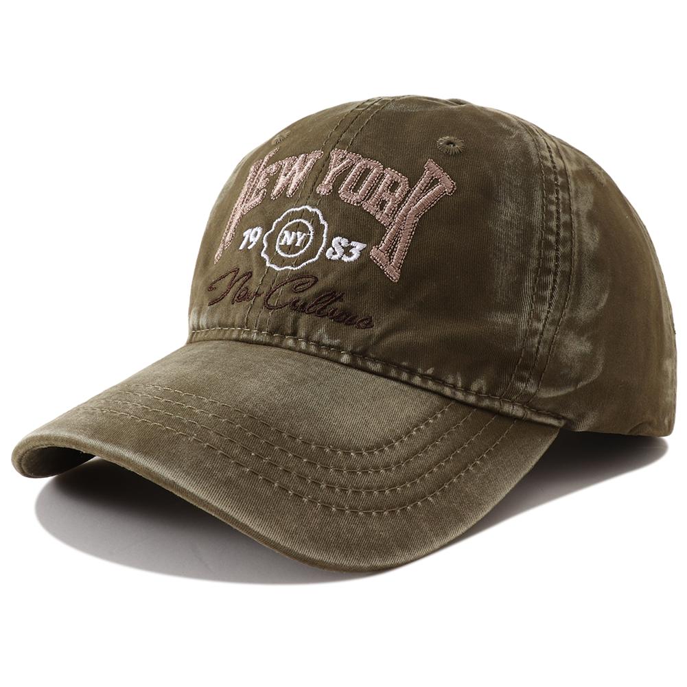 New York Stickerei Baumwolle Baseballkappe Hip Hop Snapback Hut Verstellbar Retro Vintage Weiche Kopfbedeckungen Für Damen Herren Sonnenschirme Adjustable gray
