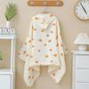 Infant Hooded Towel Gauze-Cotton Breathable Bathrobe Print Summer Sun-proof Cloak Bath Towel Gender Neutral Soft Towel