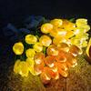 10/15Pcs Tulip Flower Night Light with Bendable Stems LED Bouquet for Home Decor Warm Glow Bedside Lamp for Bedroom Wedding Romantic Gift for