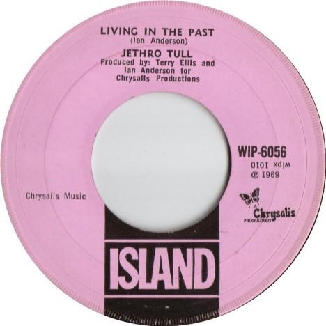 

7inch Record JETHRO TULL - Living In The Past WIP6056 Island Records 1969 UK Rock Used