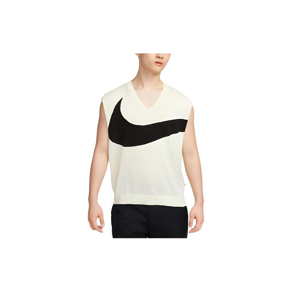 Nike Swoosh Colorblock V-Neck Sleeveless Vest Men Tops Coconut-Milk FD2874-113