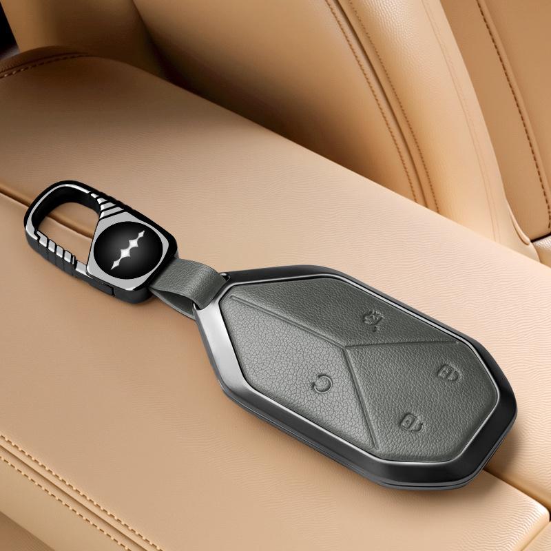 Key Case for BYD Fangchengbao: Fits 5-Key, Titanium 7, Baobao 5/8/3, Men's Women's Card Shell with Buckle