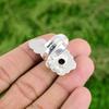 Mozambique Garnet Gemstone 925 Silver Mother Stackable Flower New Ring Jewelry