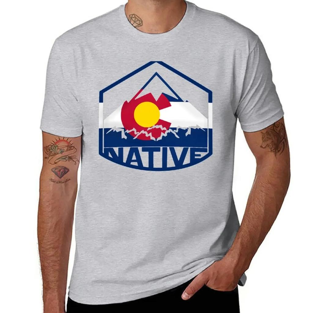 Native Colorado T-Shirt boys animal print vintage customs design your own men workout shirt