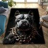 שטיח APBT American Bully ופיטבול תלת מימדי HD - השקה חדשה! שטיח לסלון, לחדר שינה, לאזורי משרד, מחצלת עמידה ניתנת לכביסה במכונה