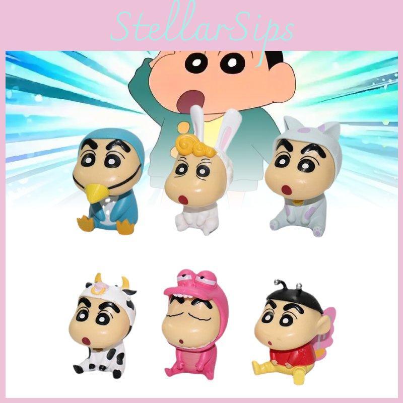 Charming Crayon Shin-chan Character Dolls Cute Animal Designs For Cake Decorations