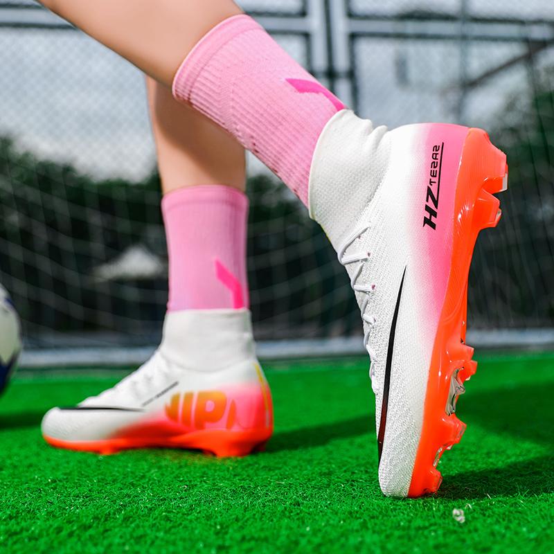 Hochwertige Herren-Fußballschuhe Society Outdoor TF/FG Original Fußballstiefel Damen Lange Stollen Nocken Kunstrasenbeständige Sneaker