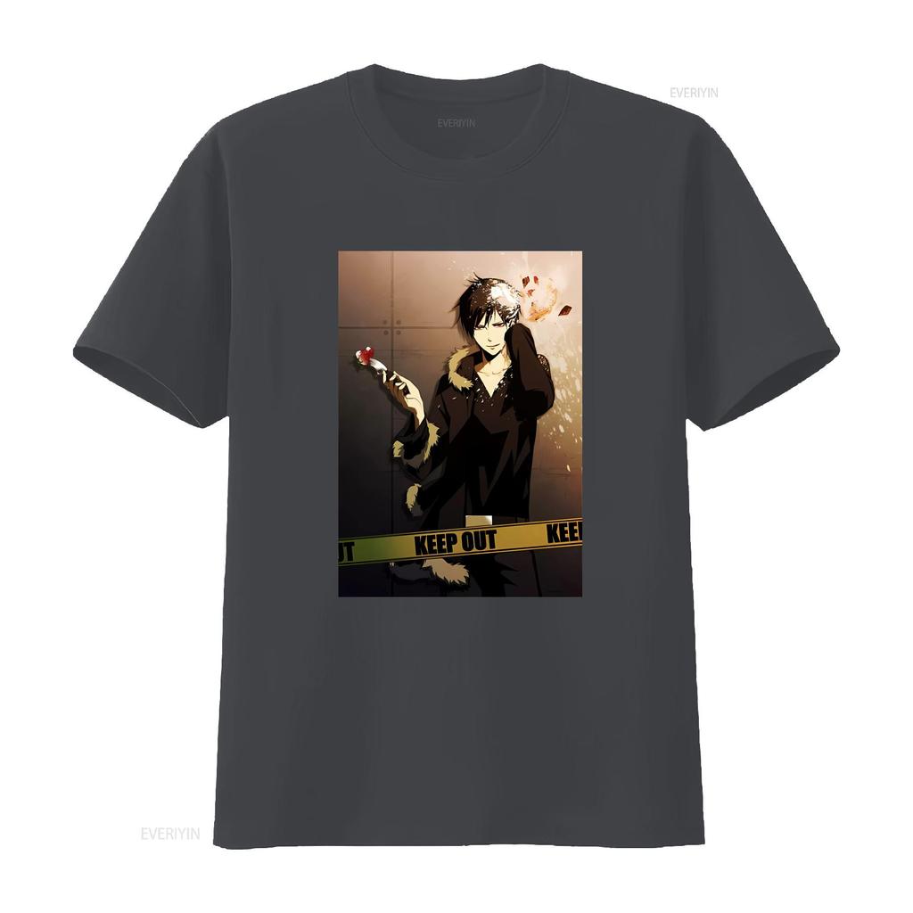 Durarara Izaya Orihara T Shirt 100 Cotton vintage Washed Breathable graphic Stretched Unisex streetwear Top For Everyday Wear