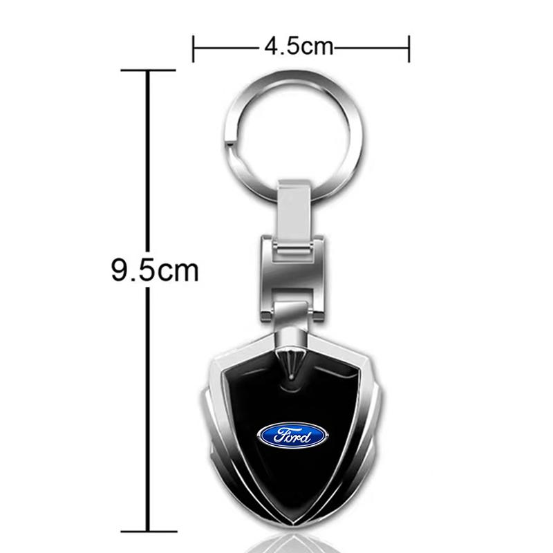1Pcs 3D Metal Key Rings Car Emblems Keychain For Ford Focus 2 3 4 Mondeo MK1 MK2 MK4 MK3 Fiesta ST Line Kugo Transit Escape Fusion Explorer