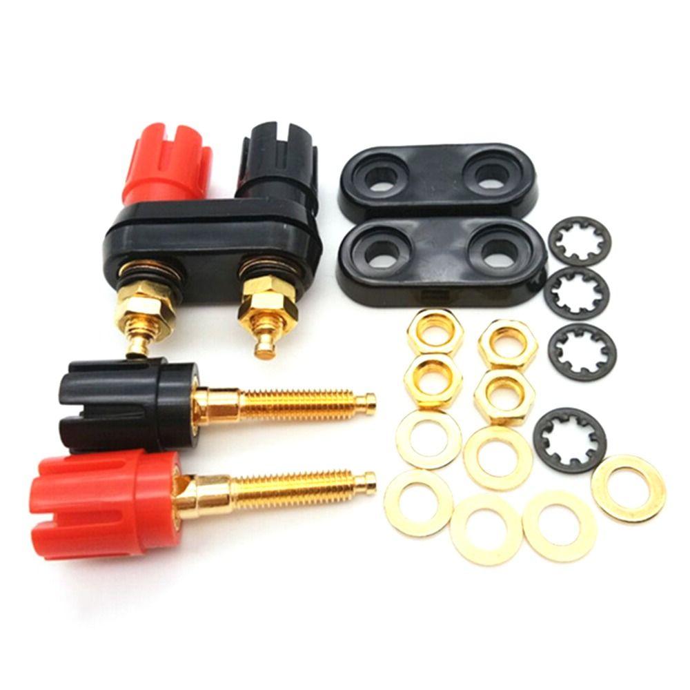 Connected Speaker Plug Jack Connection Terminals Plum Blossom Terminal Double Row Binding Post