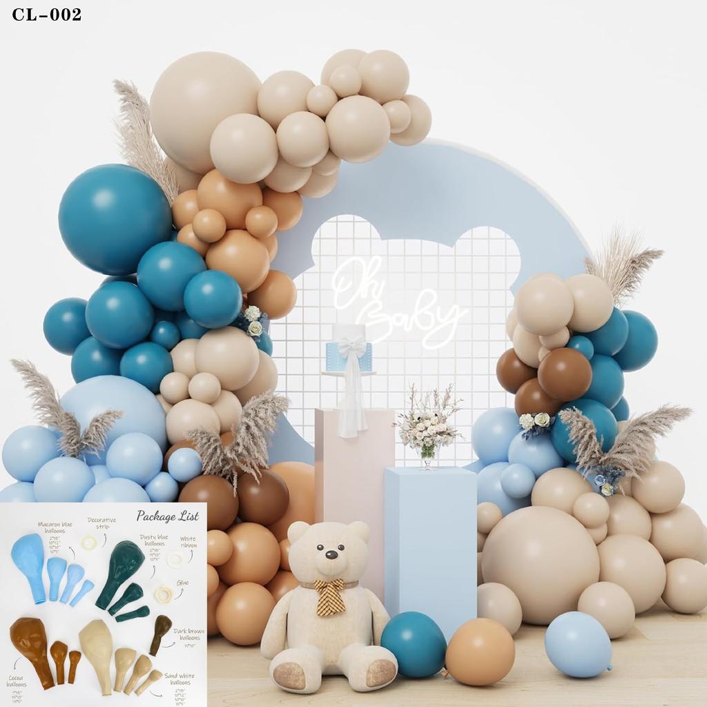 Forest Series Green Balloon Chain Set Children'S Birthday Theme Party Decoration Jungle Arrangement Balloon