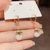 Light Luxury Women Earrings Chinese Stud Earrings Drop Earrings Zircon Bamboo Earrings  Daily Wear