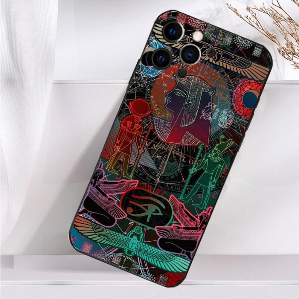 Art A-Ancient E-Egypt Phone Case For iPhone 16,15,14,13,12,11 Plus,Pro Max,XS,X,XR,SE,Mini,8,7 Soft Silicone Black Cover