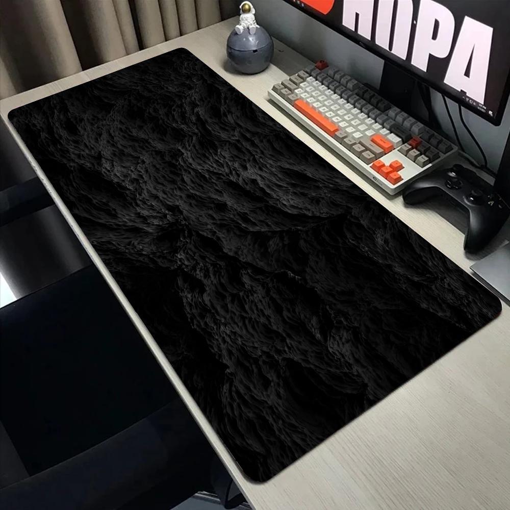 Black Ocean Mouse Pad XXL Computer Accessories Office Game Table Mats Rubber Anti-slip Gaming Keyboard Mousepad Desk Pads 40X90