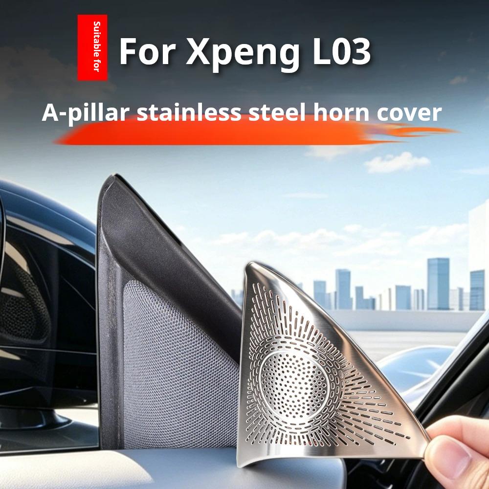 For Xpeng MONA L03 2026 Door Triangle Speaker Cover Dustproof Protector Interior Mod Accessories