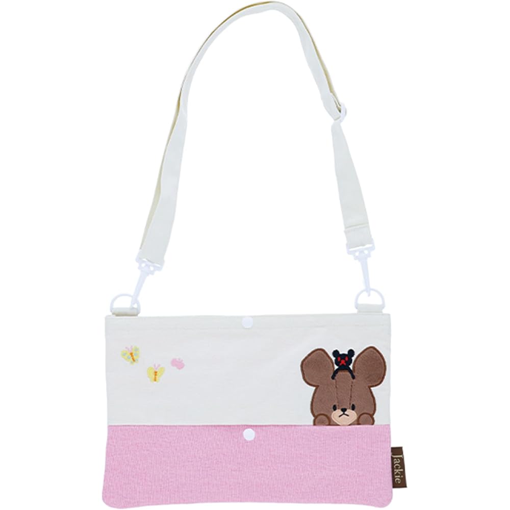 Marushin Tissue Box Shoulder Bag Hyokkori Jackie Bear School Design Kids Accessory 4335023800