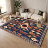 Fish Ocean Theme Soft Crystal Velvet Rug Custom Name & Text Print Non Slip Floor Rug for Bedroom Living Room