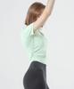 XEXYMIX Asymmetrical Side Shirred Short Sleeve Xfk2Ts1004