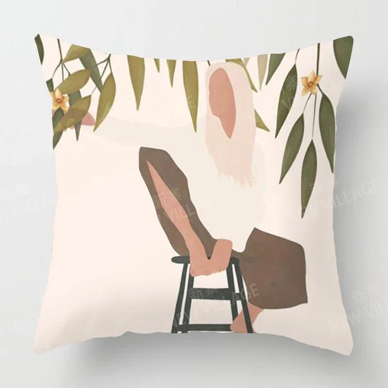 Nordic Fall Home Decor Autumn Decoration Throw Pillow Cover Sofa Cushion Cover  Modern Living Room
