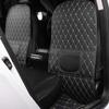 Car Seat Back Shield PU Leather Rear Seat Protector Kick Protection Mat Cover Easy To Clean Wear